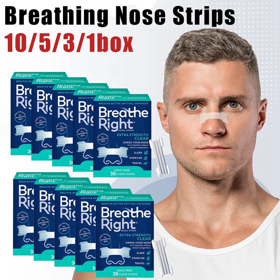 Extra Strength Sport Nasal Strips - Breathable Anti-Snoring Non-Invasive Sleep Aid for Adults And Children 30/90/150/300 PCS