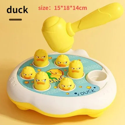 Cartoon Groundhog Toy Montessori Baby Toys Toddler Educational  Birthday Gift Animal Theme Knocking Game Parent Child Board Game