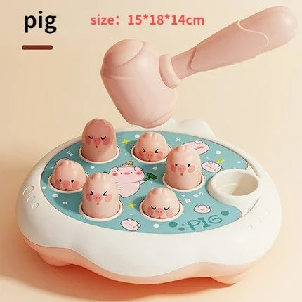 Cartoon Groundhog Toy Montessori Baby Toys Toddler Educational  Birthday Gift Animal Theme Knocking Game Parent Child Board Game