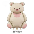 Cute Matte Animal Foil Balloon Cartoon Whale Penguin Bear Elephant Dinosaur Helium Balloons Kids Adult Birthday Party Decoration