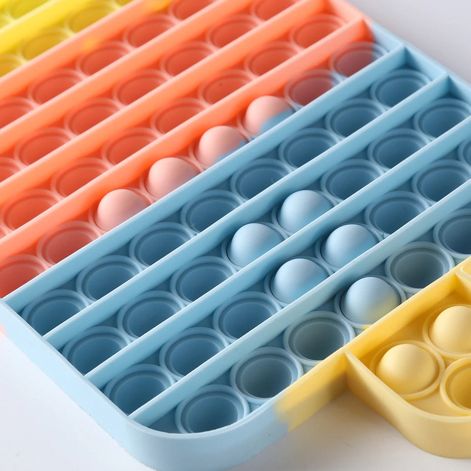 Silicone Ice Cream Push Bubble Autism Needs Kid Adult Decompression Toys