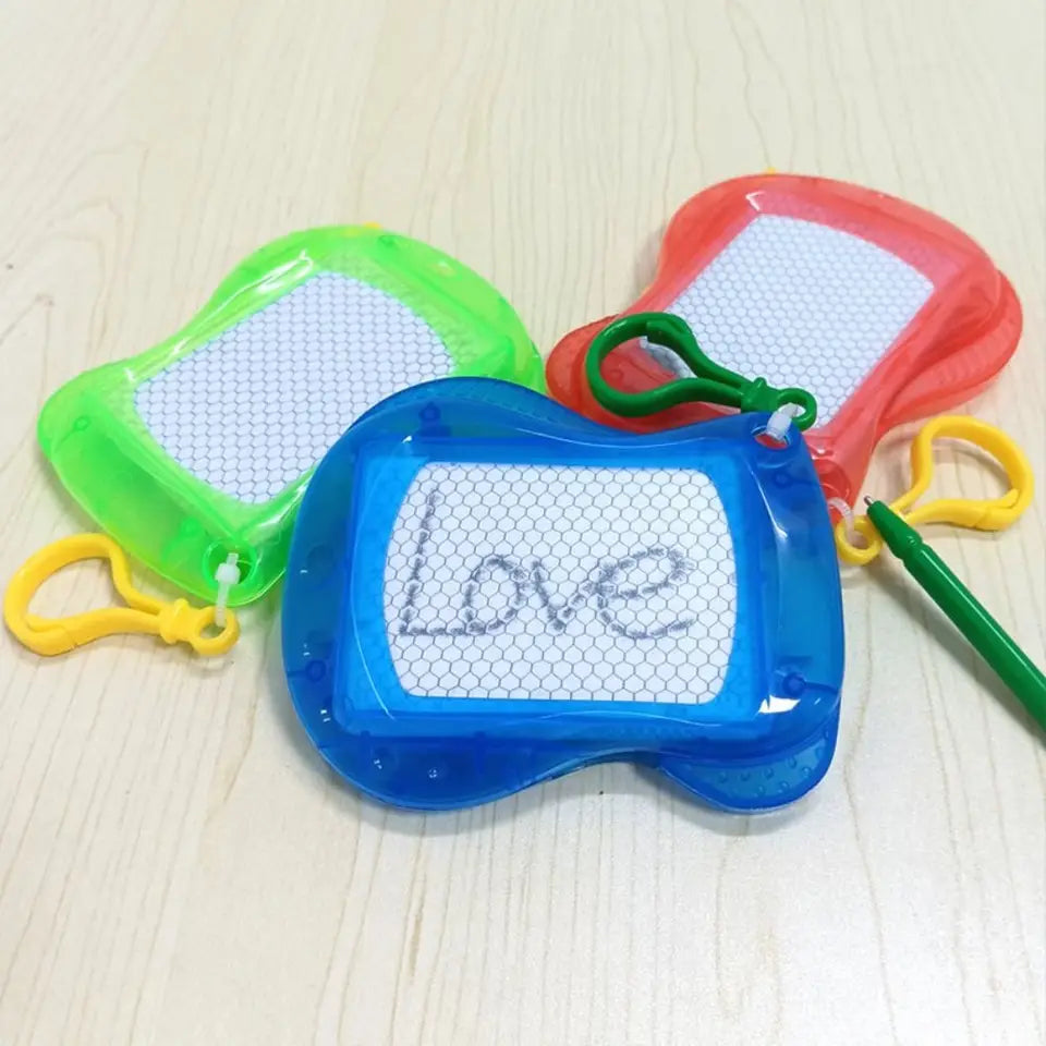 Portable Erasable Mini Drawing Board Birthday Party Doodle Doodle Writing Pad Reusable Key Chain Children's Drawing Board