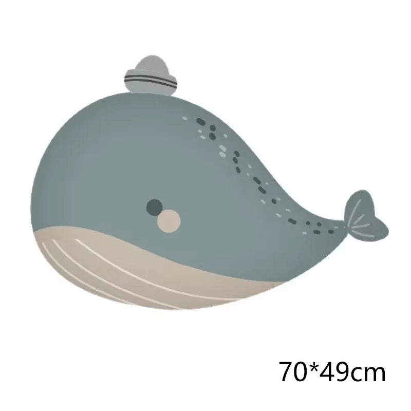 Cute Matte Animal Foil Balloon Cartoon Whale Penguin Bear Elephant Dinosaur Helium Balloons Kids Adult Birthday Party Decoration