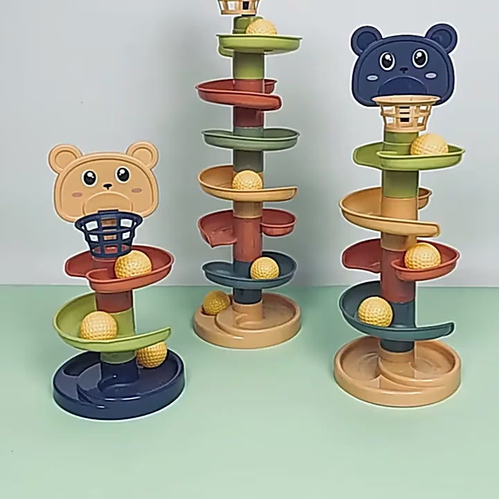 Montessori Toys Baby 0 12 24 36 Months Track Rolling Ball Push Pop Sliding Ball Early Education Toys Games Children Sensory Toy